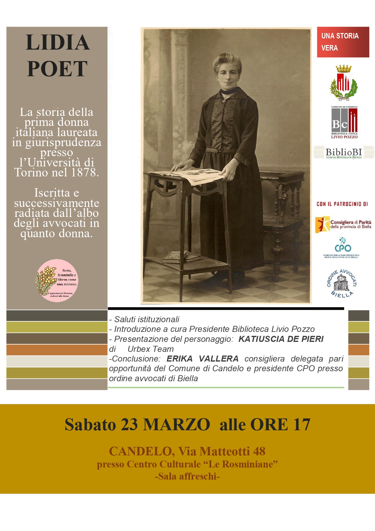 UNA STORIA VERA PER IMMAGINI: LIDIA POET