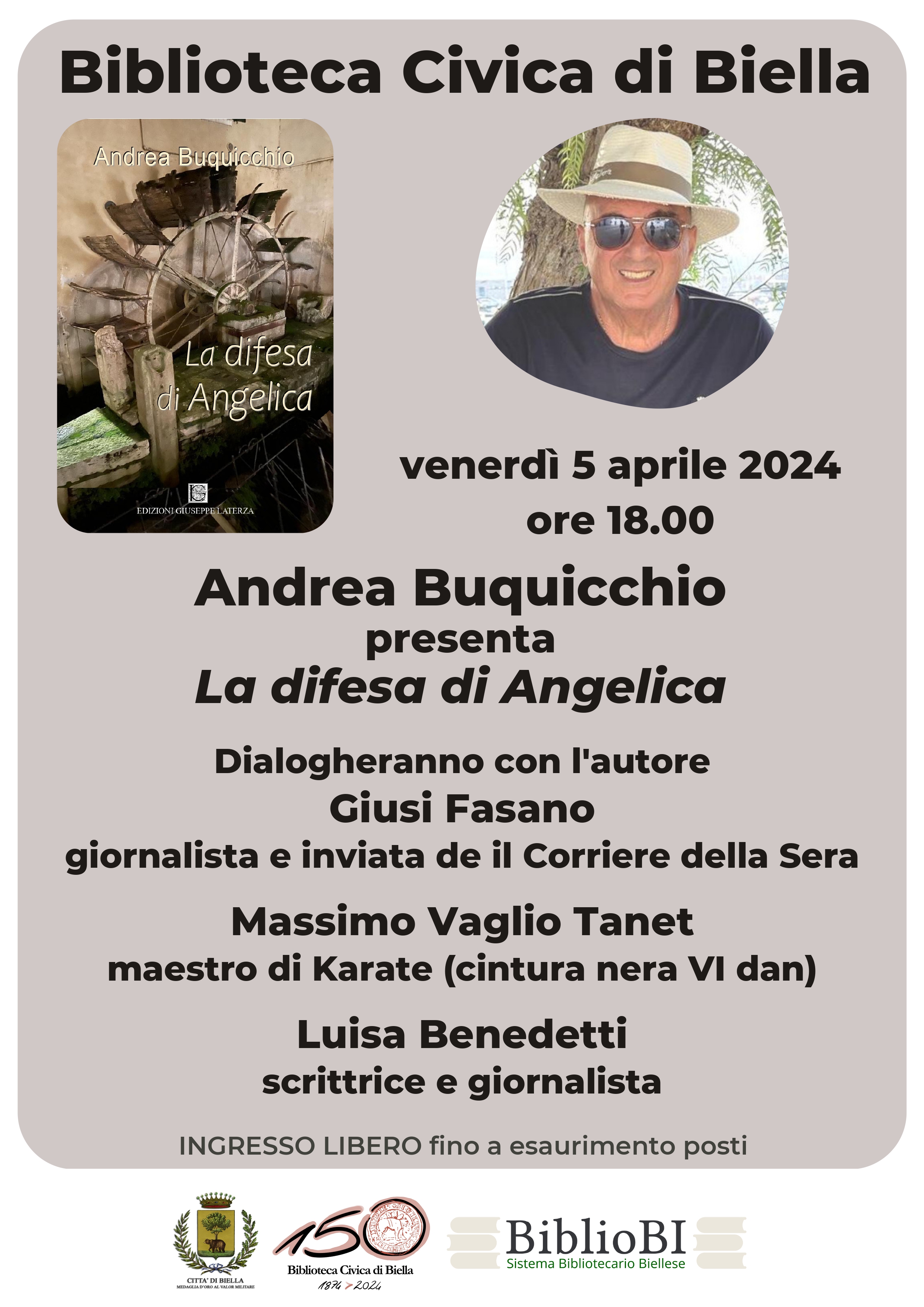 Presentazione del libro "La difesa di Angelica" di Andrea Buquicchio