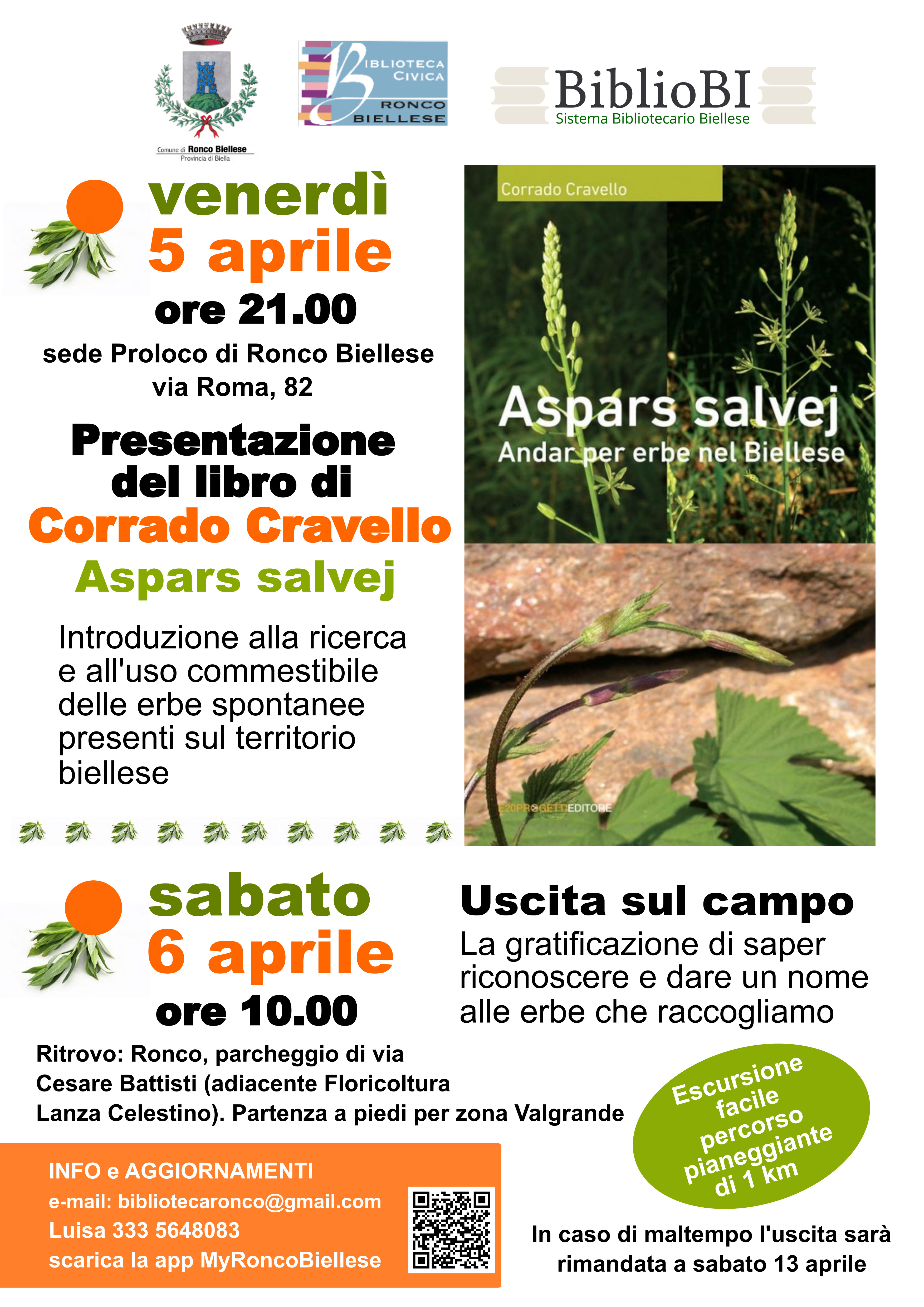 Presentazione del libro &ldquo;Aspar salvej&rdquo;