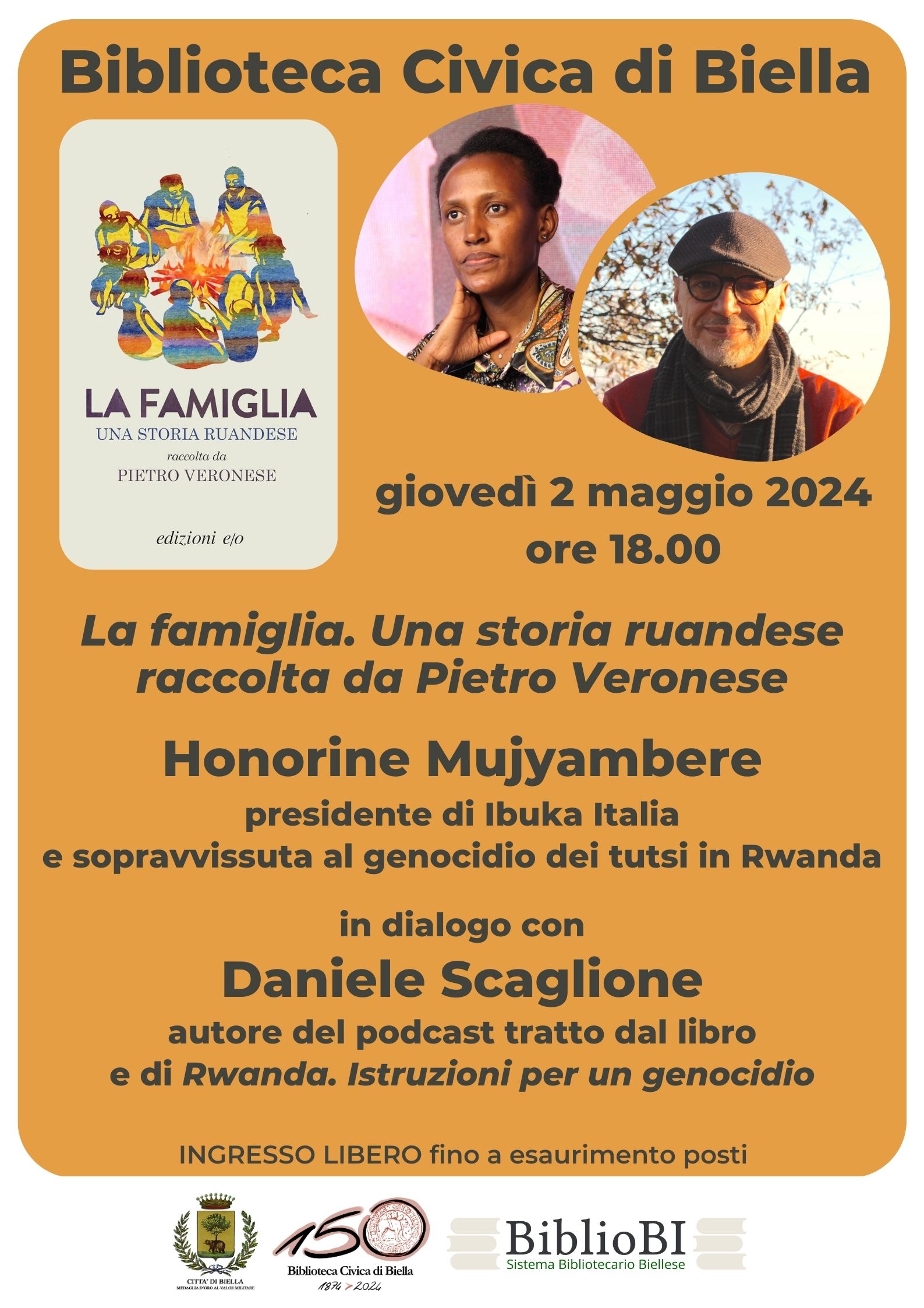 Presentazione del libro "La famiglia. Una storia ruandese raccolta da Pietro Veronese"