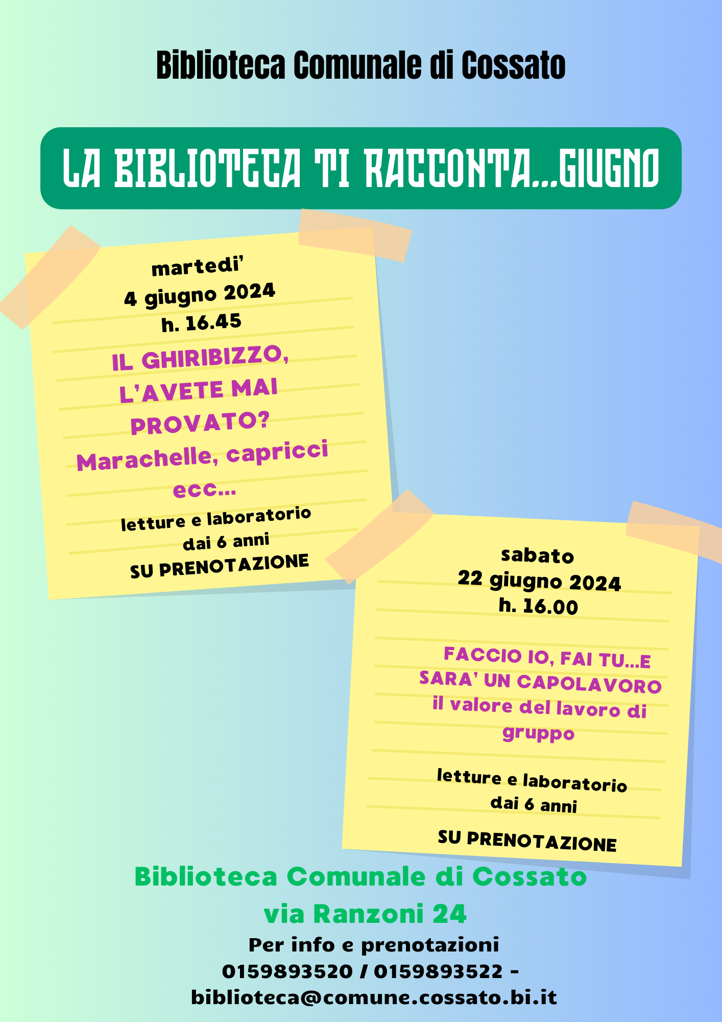 La biblioteca ti racconta... giugno