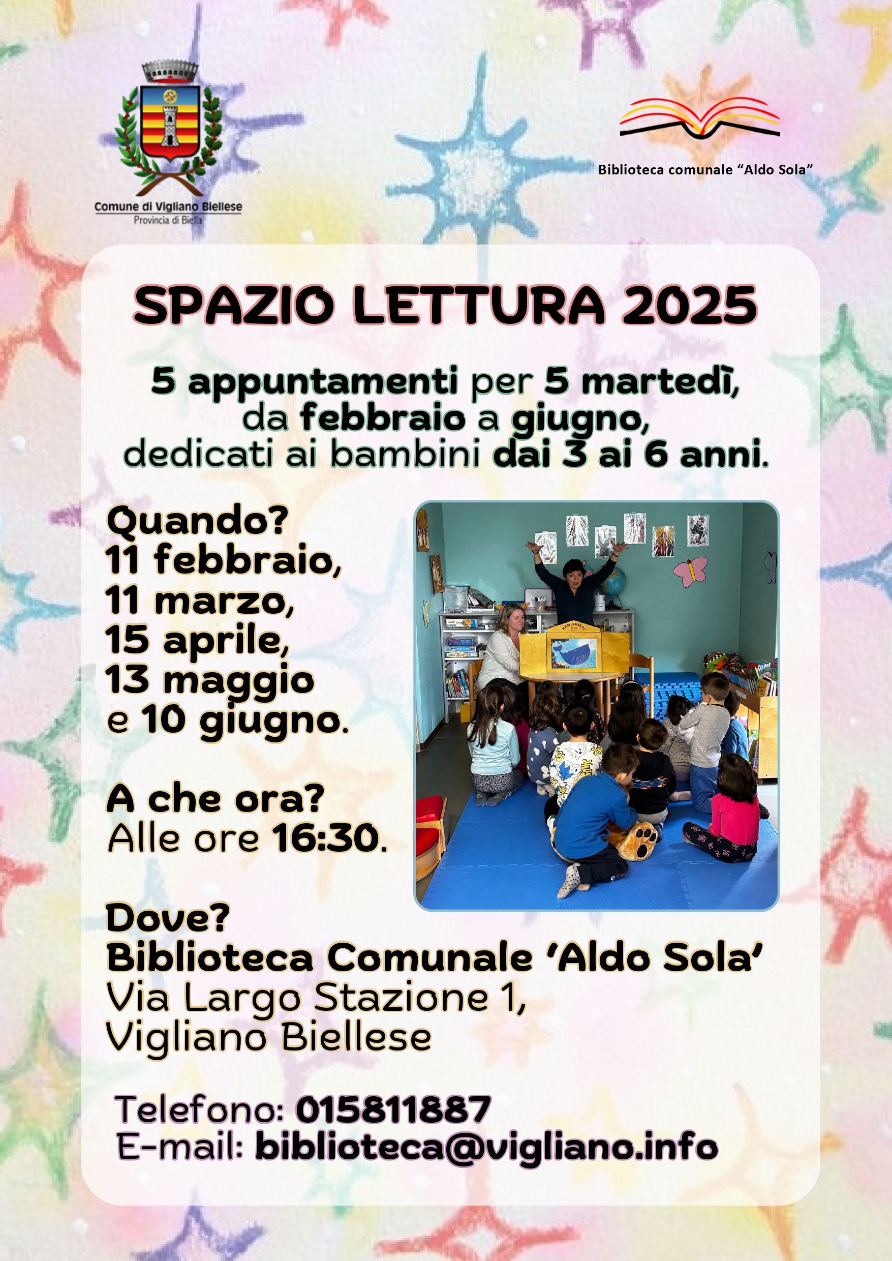 Spazio lettura 2025 - teatrino Kamishibai e letture ad alta voce per bambini da 3 a 6 anni