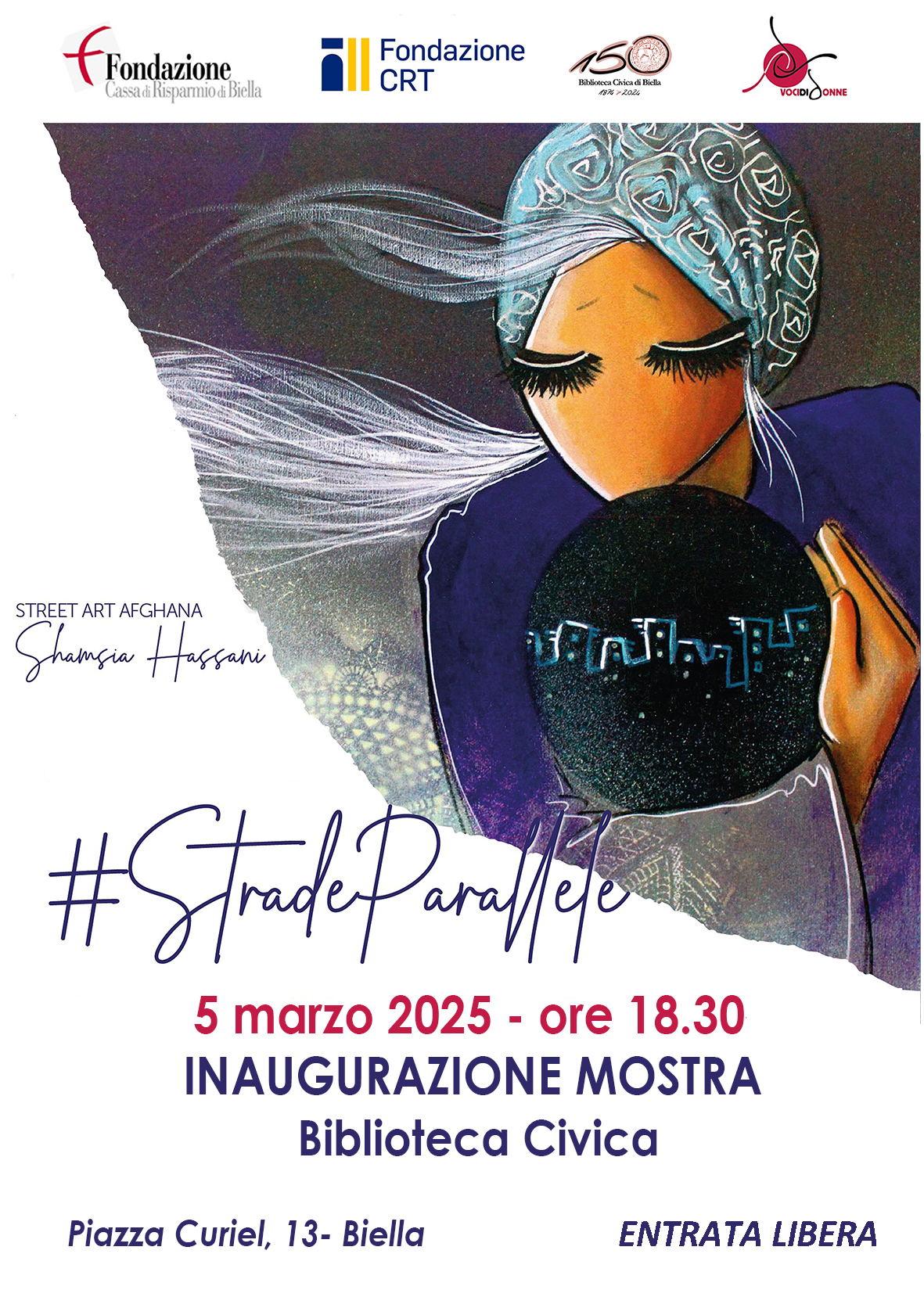 Mostra "#StradeParallele" di Shamsia Hassani