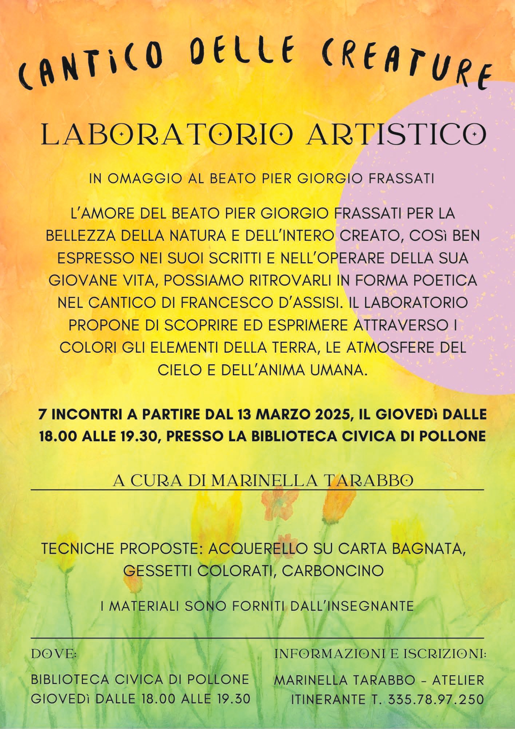 Laboratorio Artistico “Cantico delle Creature”