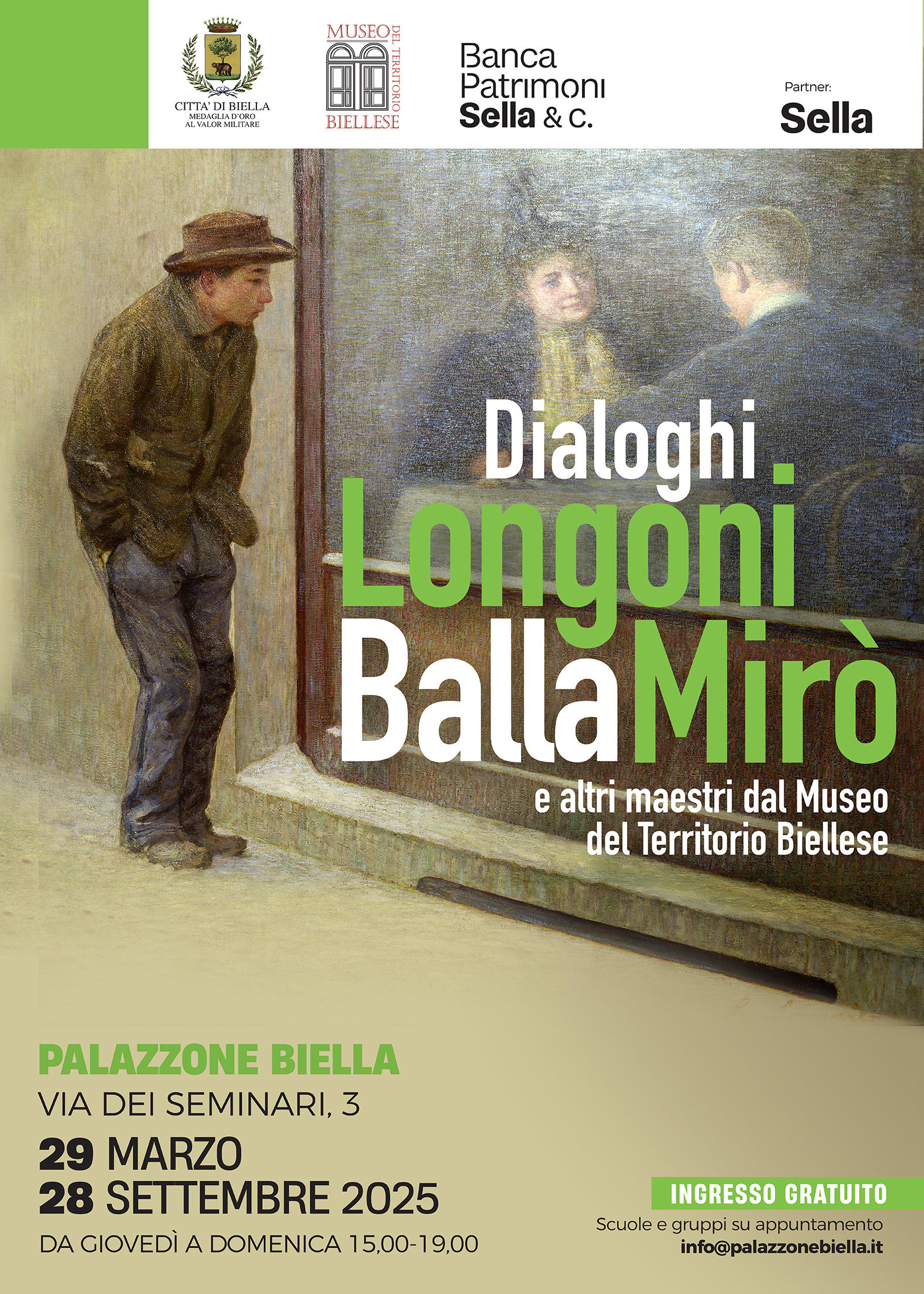 "Dialoghi. Longoni, Balla, Mir&ograve; e altri maestri dal Museo del Territorio Biellese"