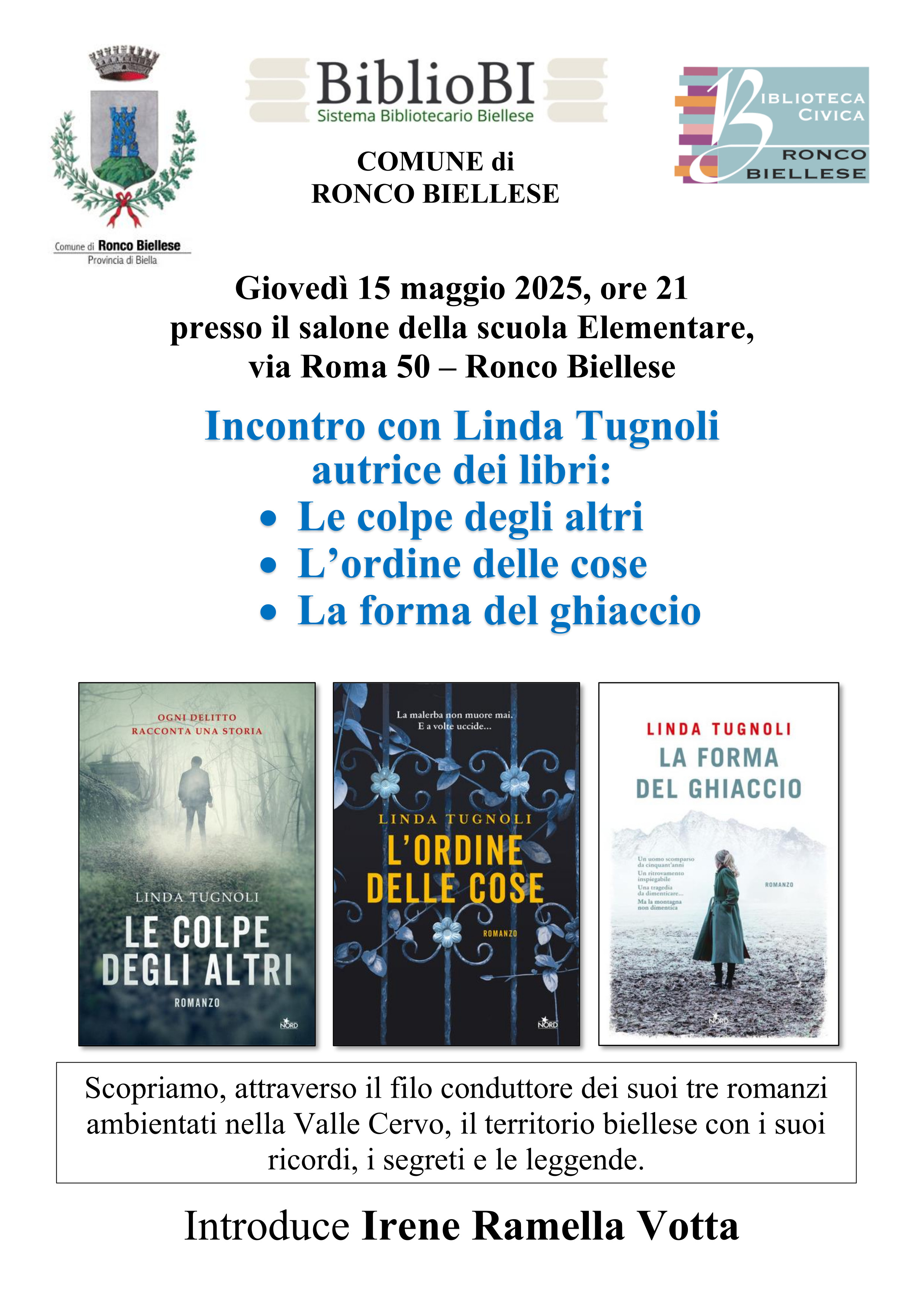 Incontro con Linda Tugnoli