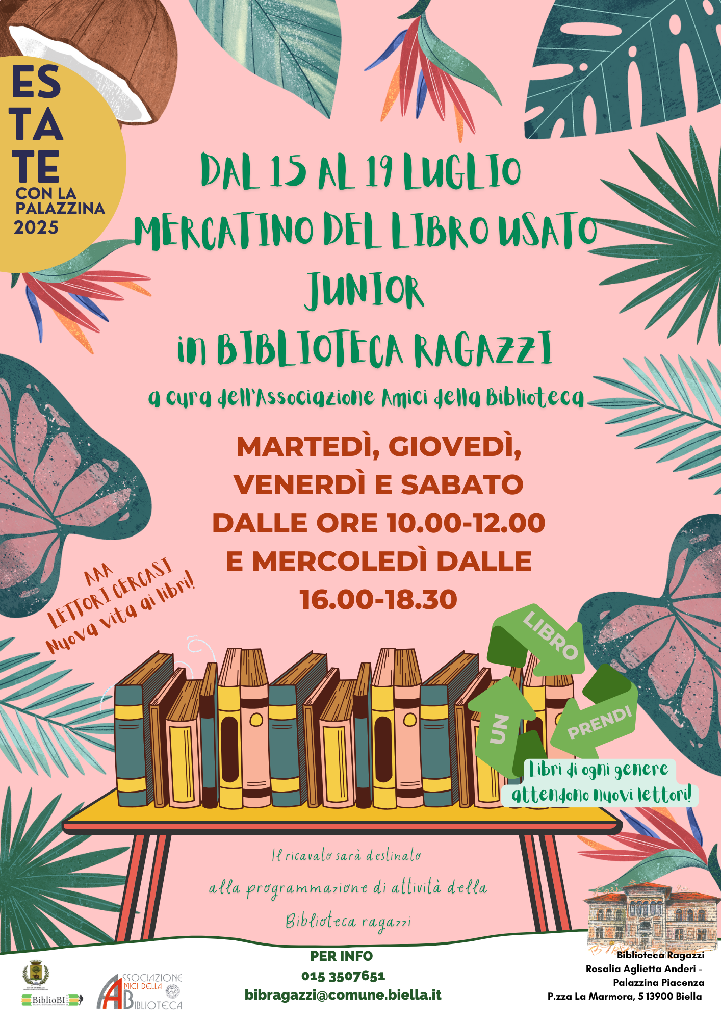 Mercatino del libro usato junior in Biblioteca ragazzi