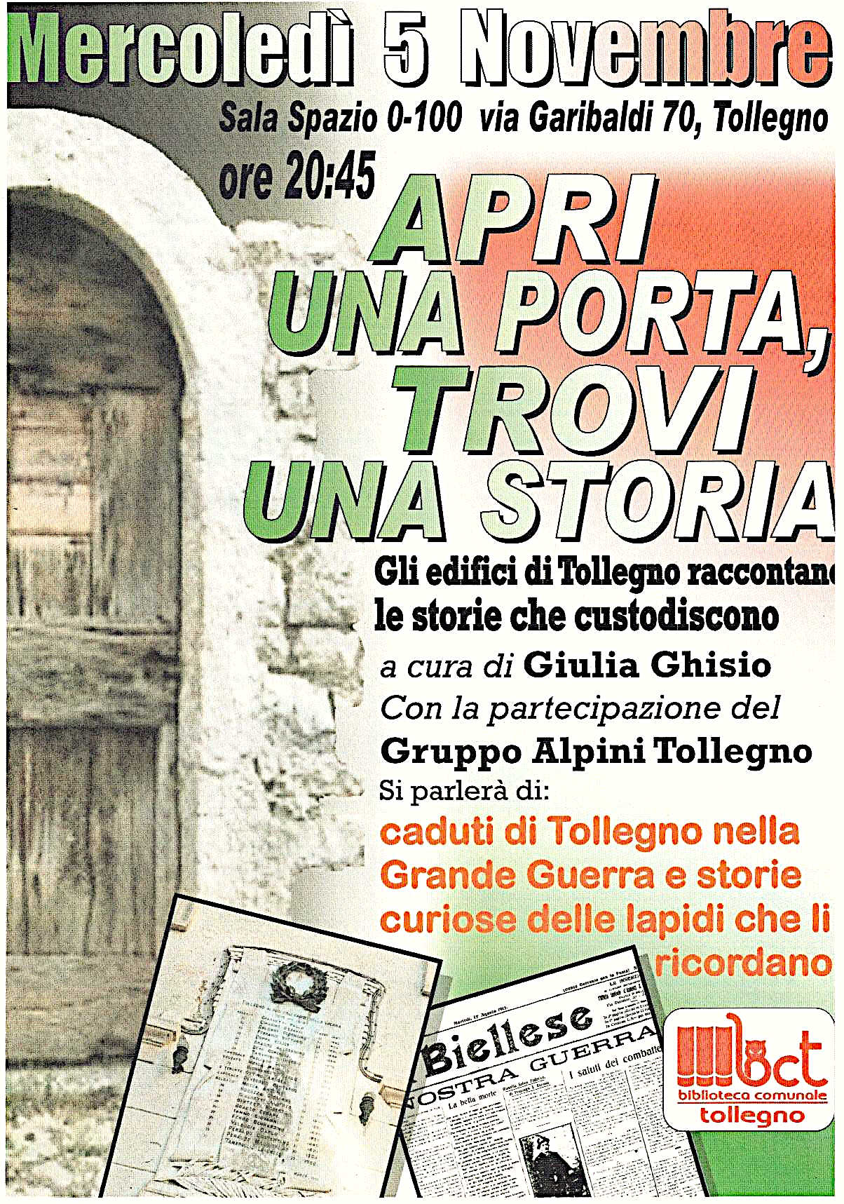 "APRI UNA PORTA, TROVI UNA STORIA"