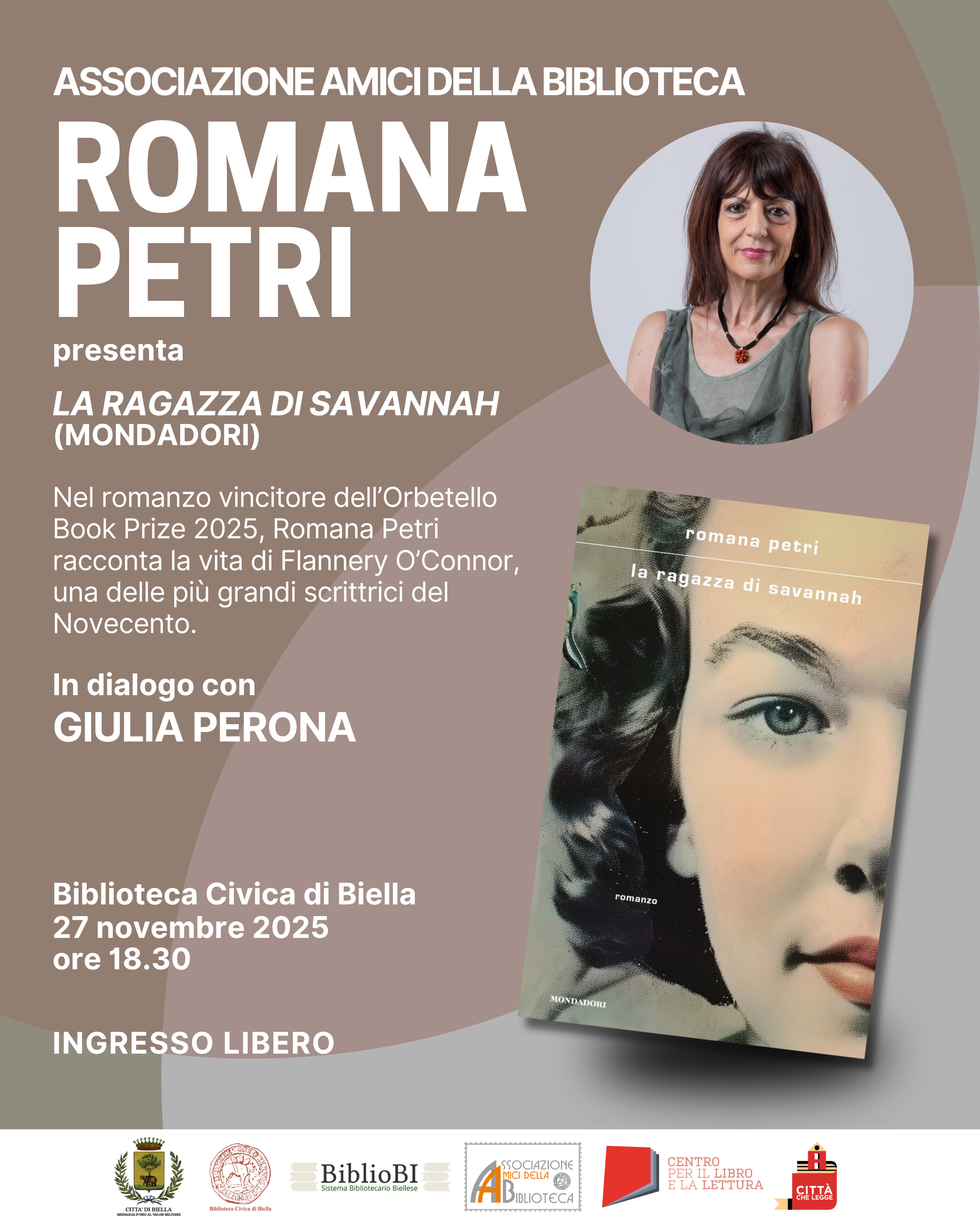 ROMANA PETRI presenta il volume La ragazza di Savannah