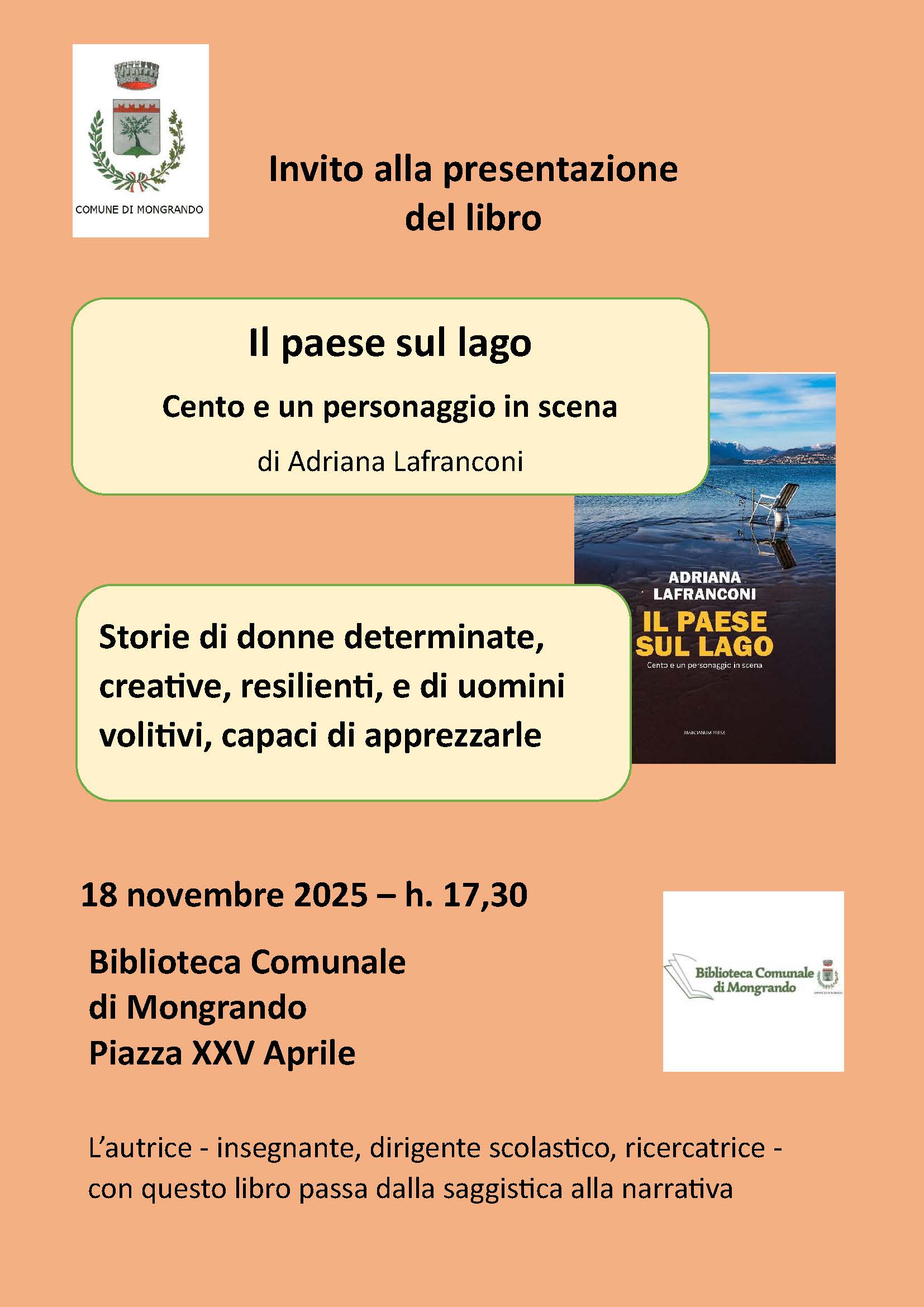 "Il paese sul lago - Cento e un personaggio in scena"
