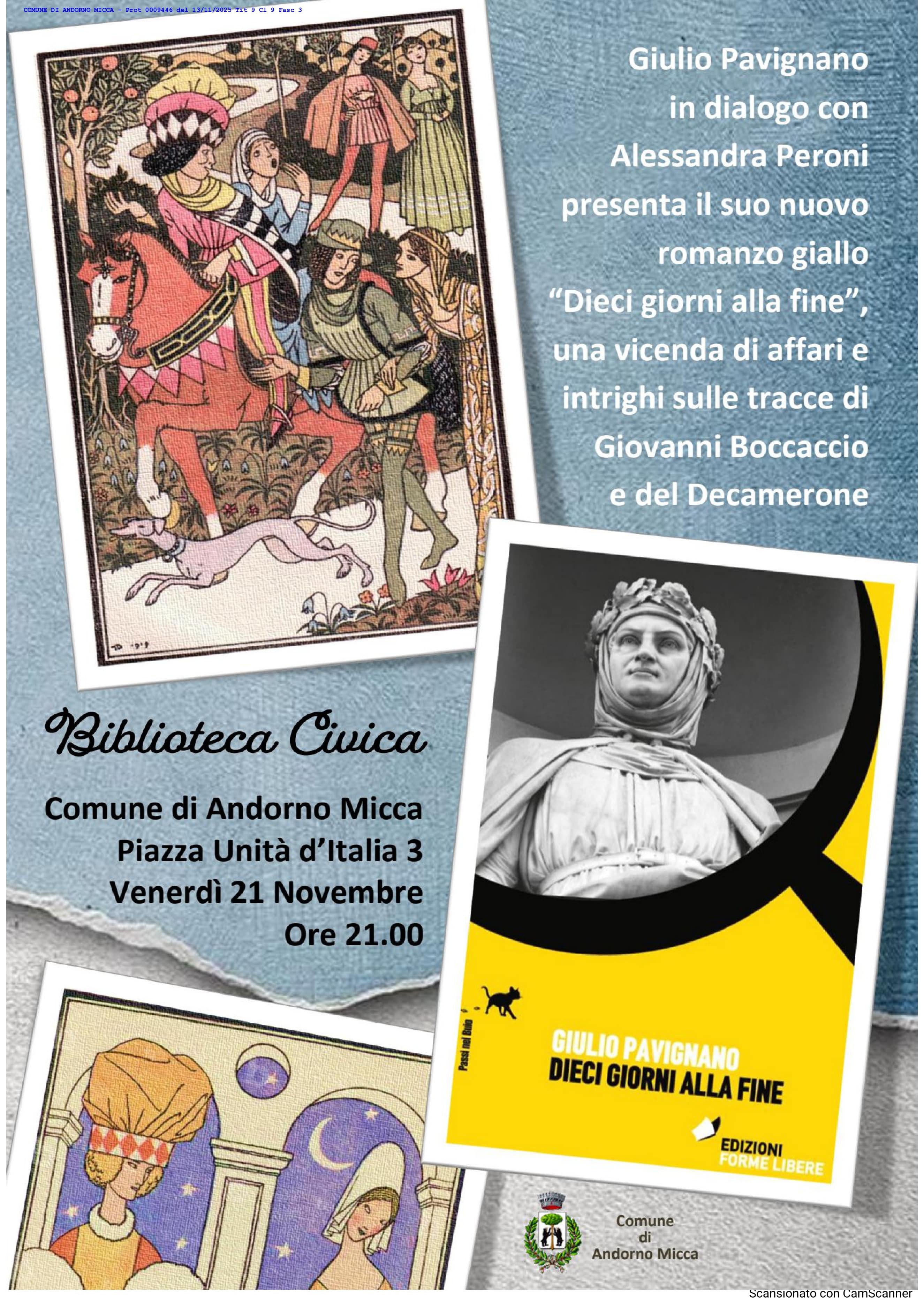 Presentazione del libro "Dieci giorni alla fine" di Giulio Pavignano