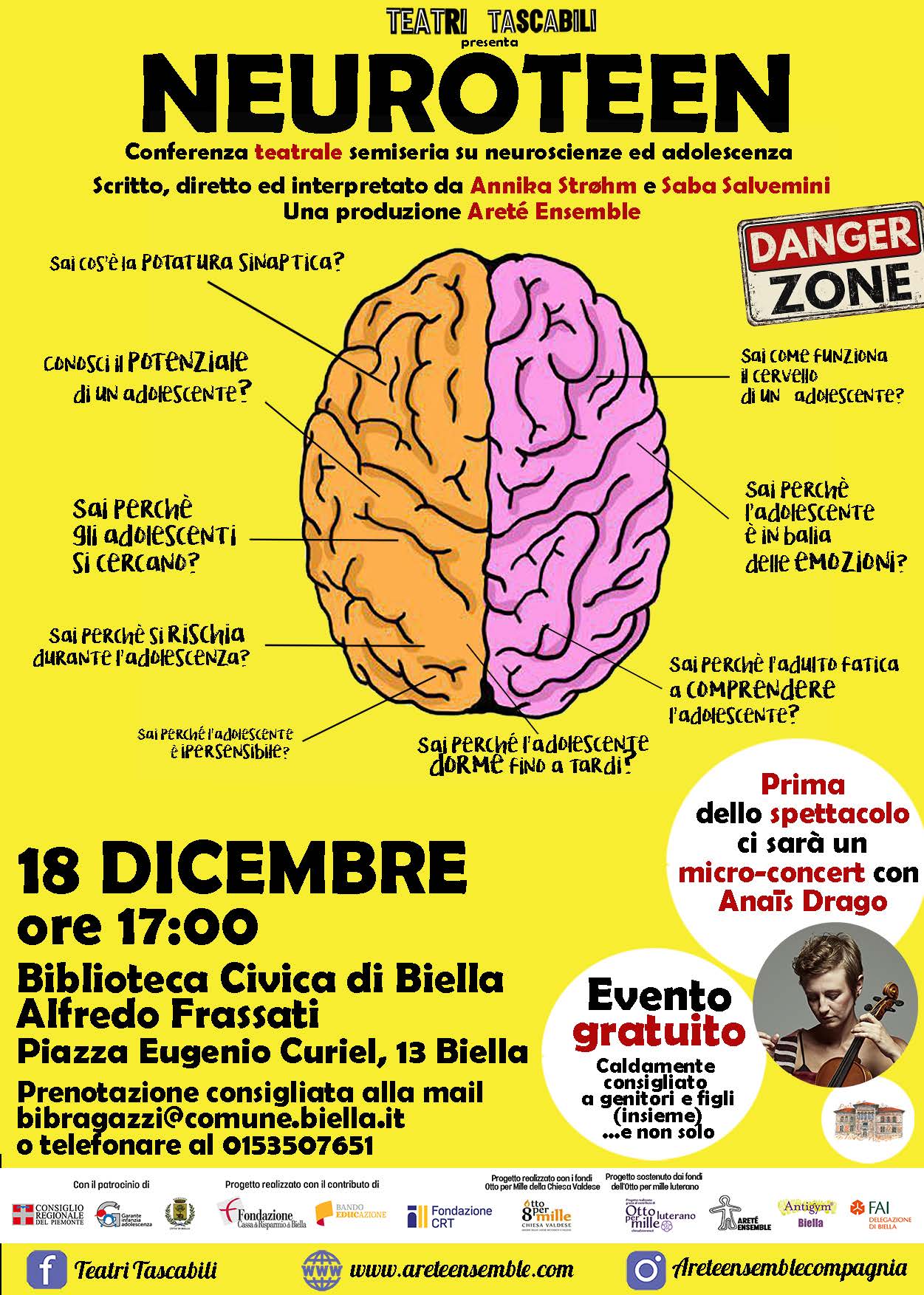 NEUROTEEN e micro-concerto di Anais Drago