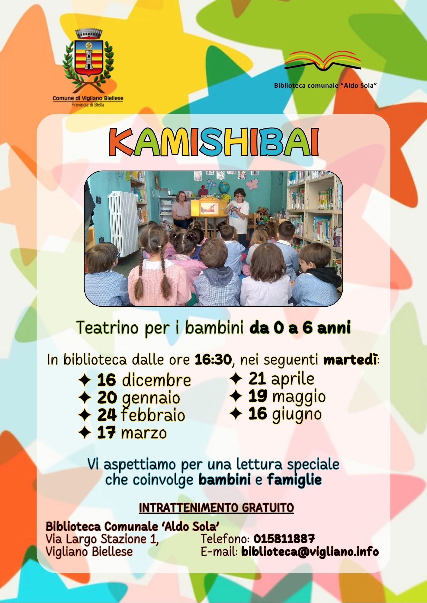Il Kamishibai in biblioteca a Vigliano Biellese
