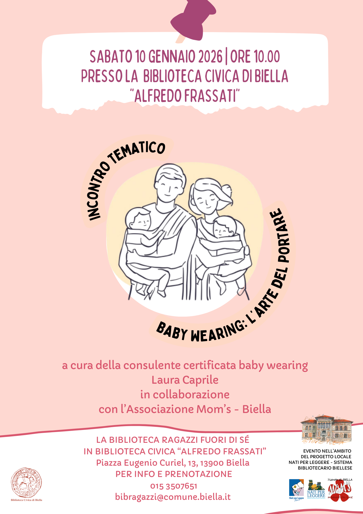INCONTRO TEMATICO: BABY WEARING - L'ARTE DEL PORTARE