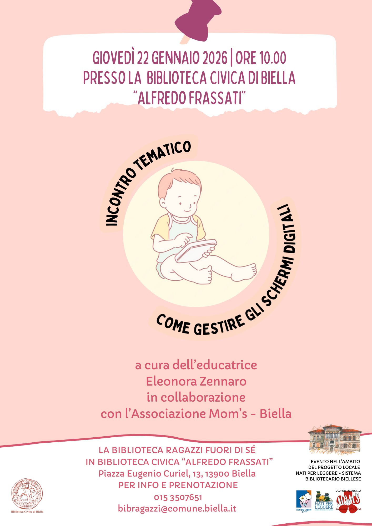 INCONTRO TEMATICO: COME GESTIRE GLI SCHERMI DIGITALI