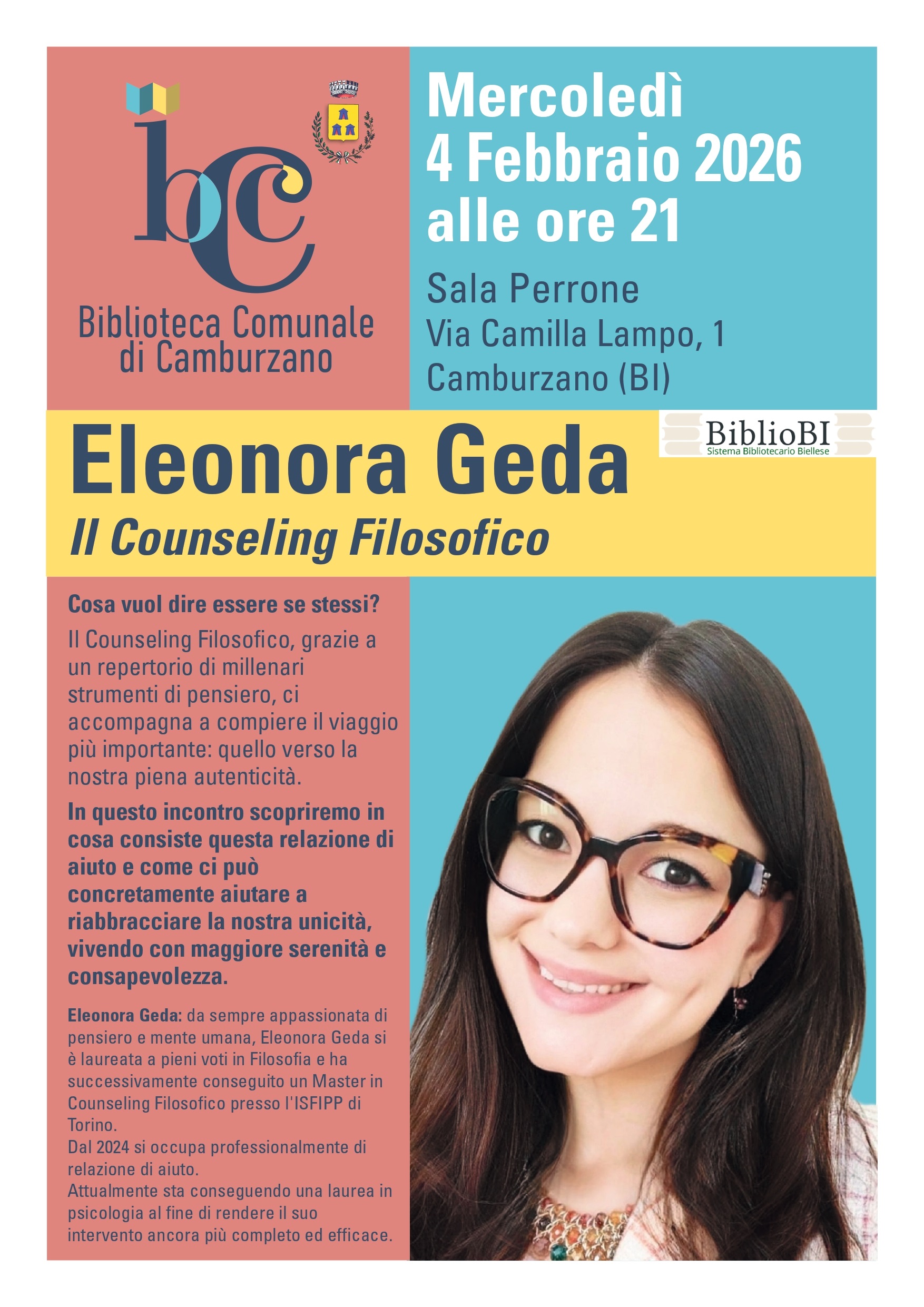 Eleonora Geda parla del Counseling Filosofico