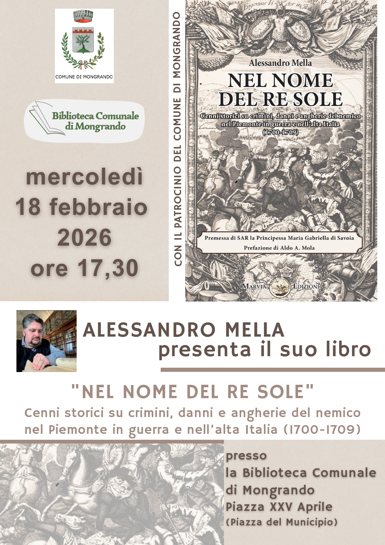 Presentazione di "Nel nome del Re Sole" di Alessandro Mella