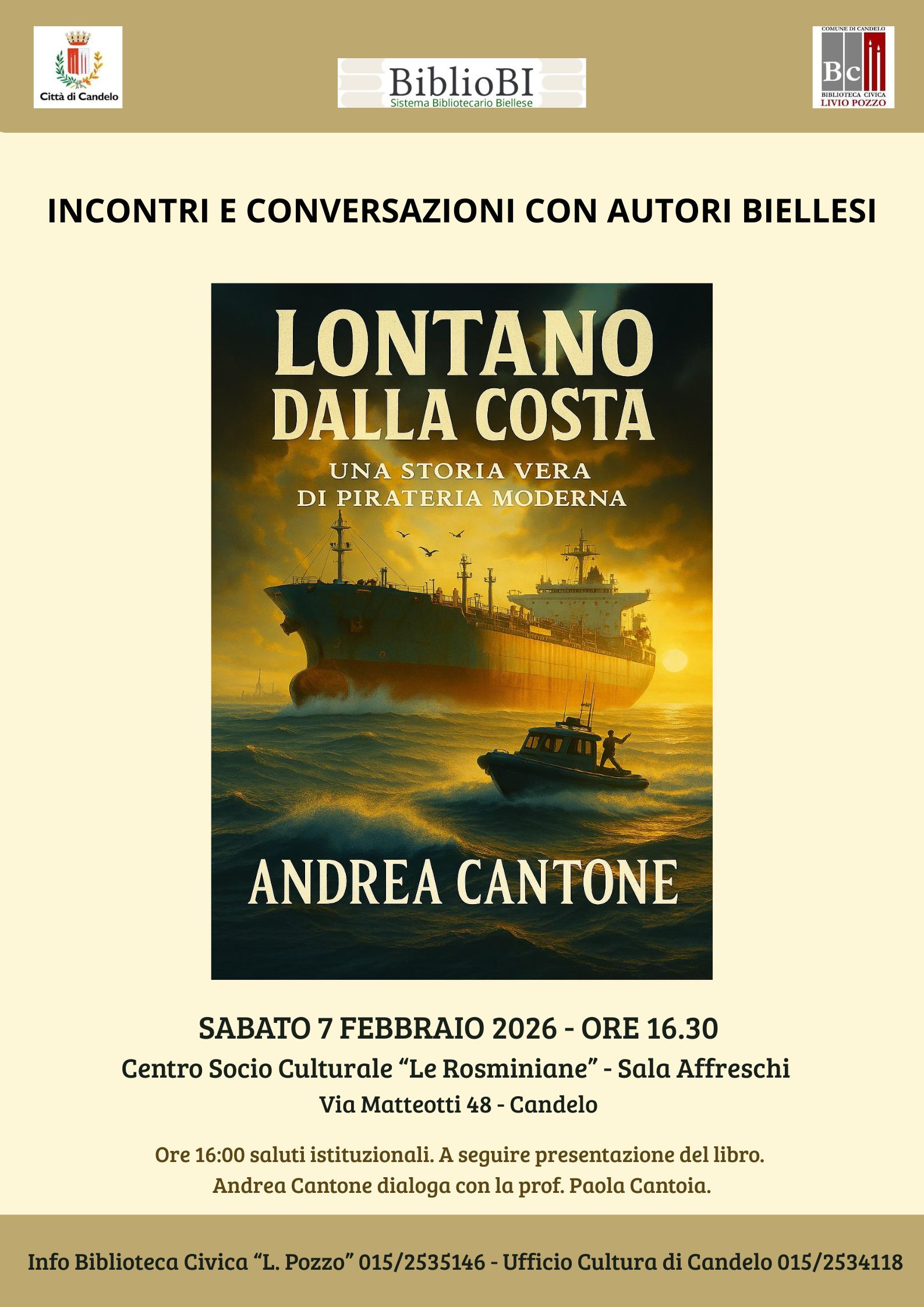 Andrea Cantone presenta "Lontano dalla costa"