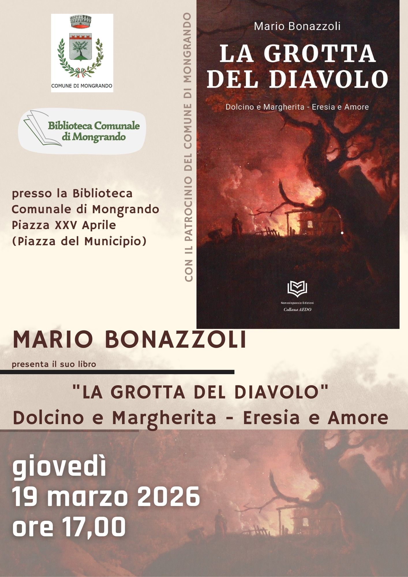 Presentazione di &ldquo;La grotta del diavolo&rdquo; di Mario Bonazzoli