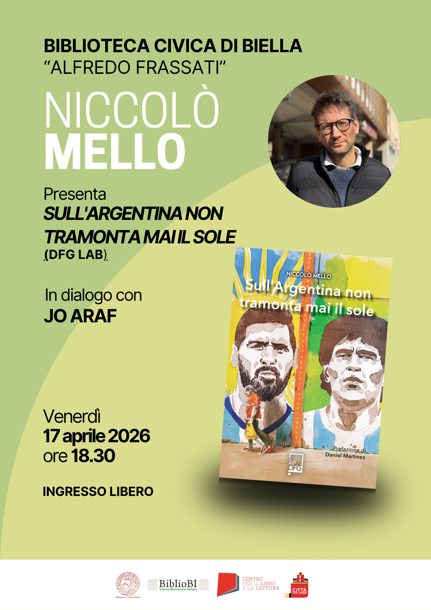 Presentazione del libro SULL&rsquo;ARGENTINA NON TRAMONTA MAI IL SOLE di Niccol&ograve; Mello
