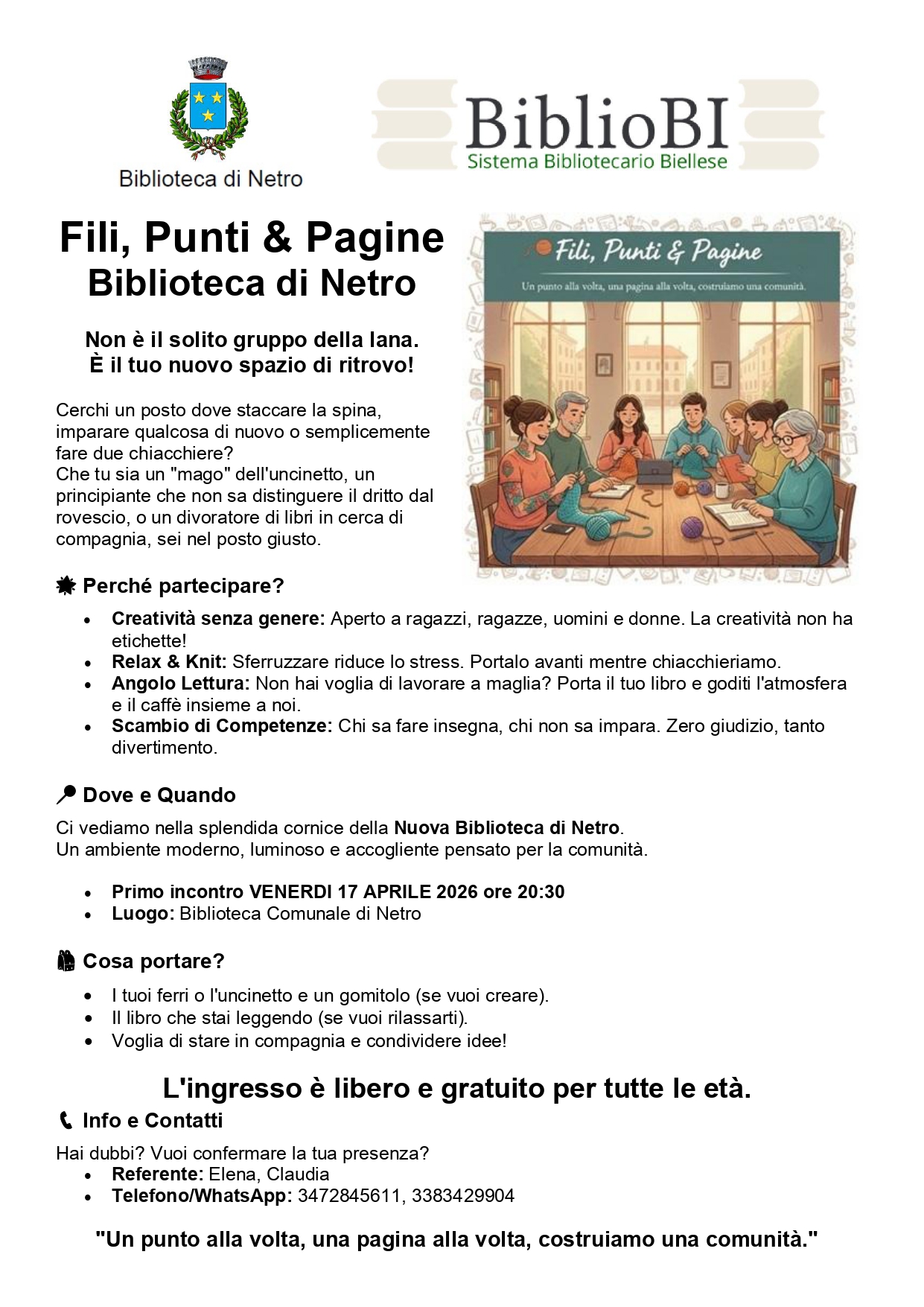 "Fili, Punti & Pagine"
