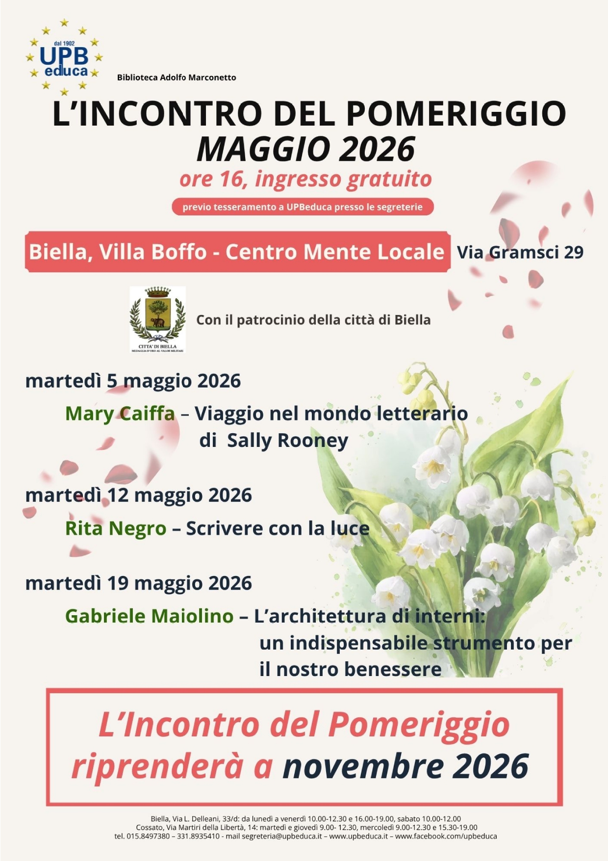 "Incontri del pomeriggio"