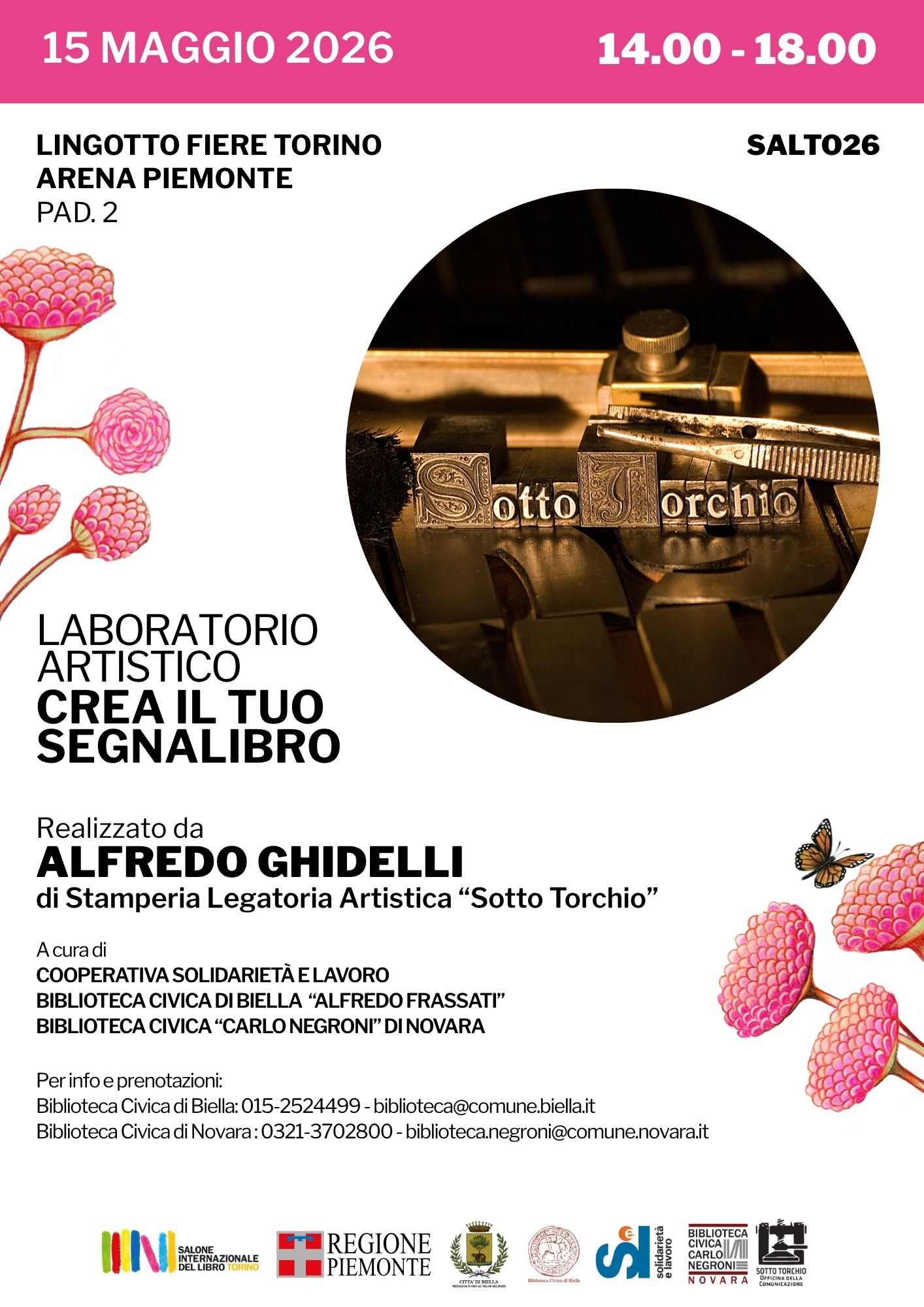 Laboratorio artistico per adulti e bambini "Crea il tuo segnalibro"