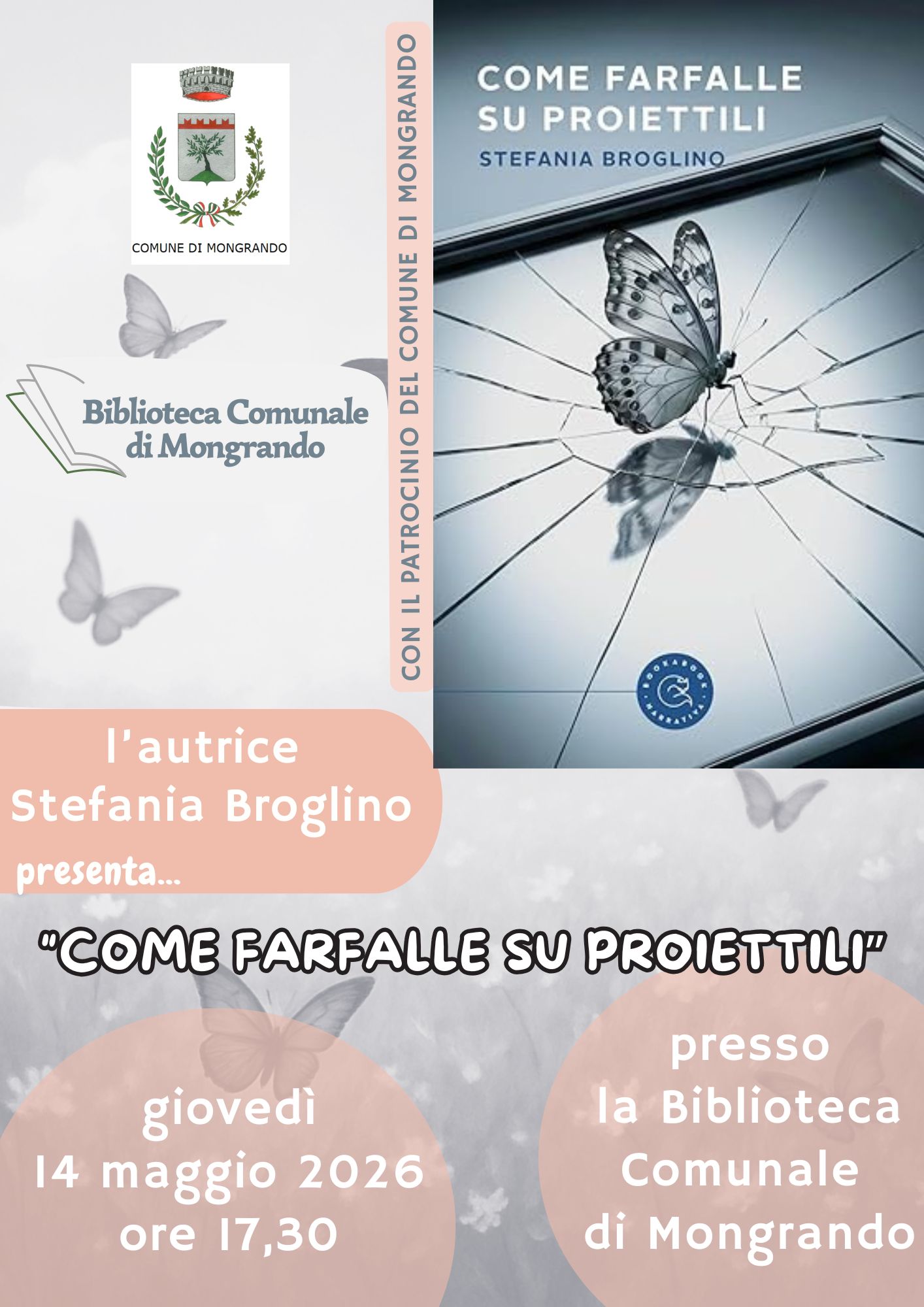 Presentazione del libro "Come farfalle su proiettili" di Stefania Broglino
