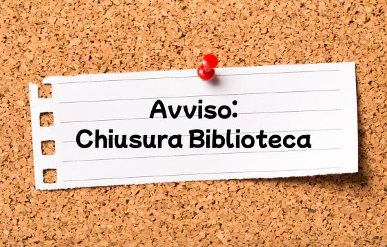 Avviso di chiusura