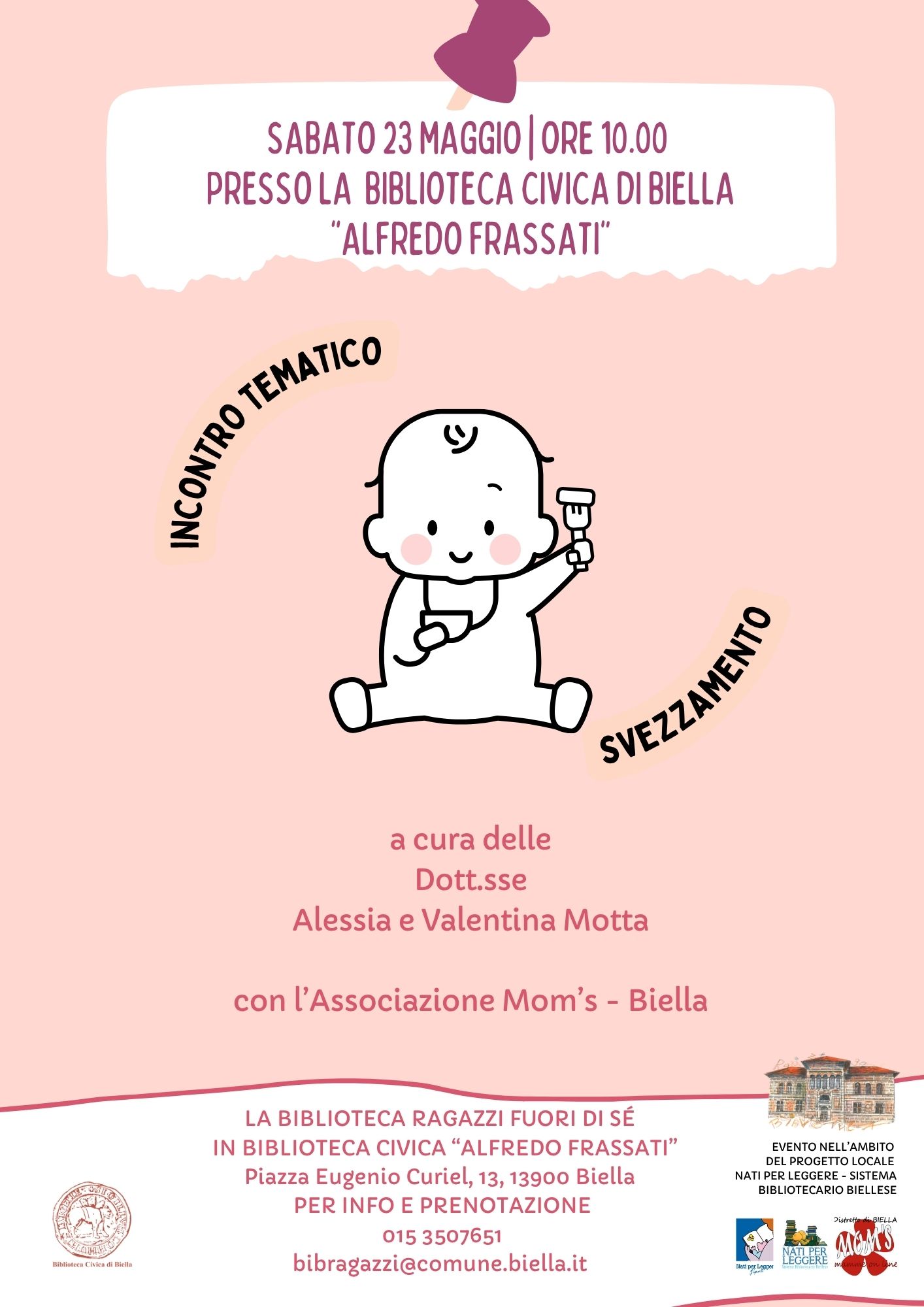 INCONTRO TEMATICO SULLO SVEZZAMENTO A CURA DI MOM'S BIELLA