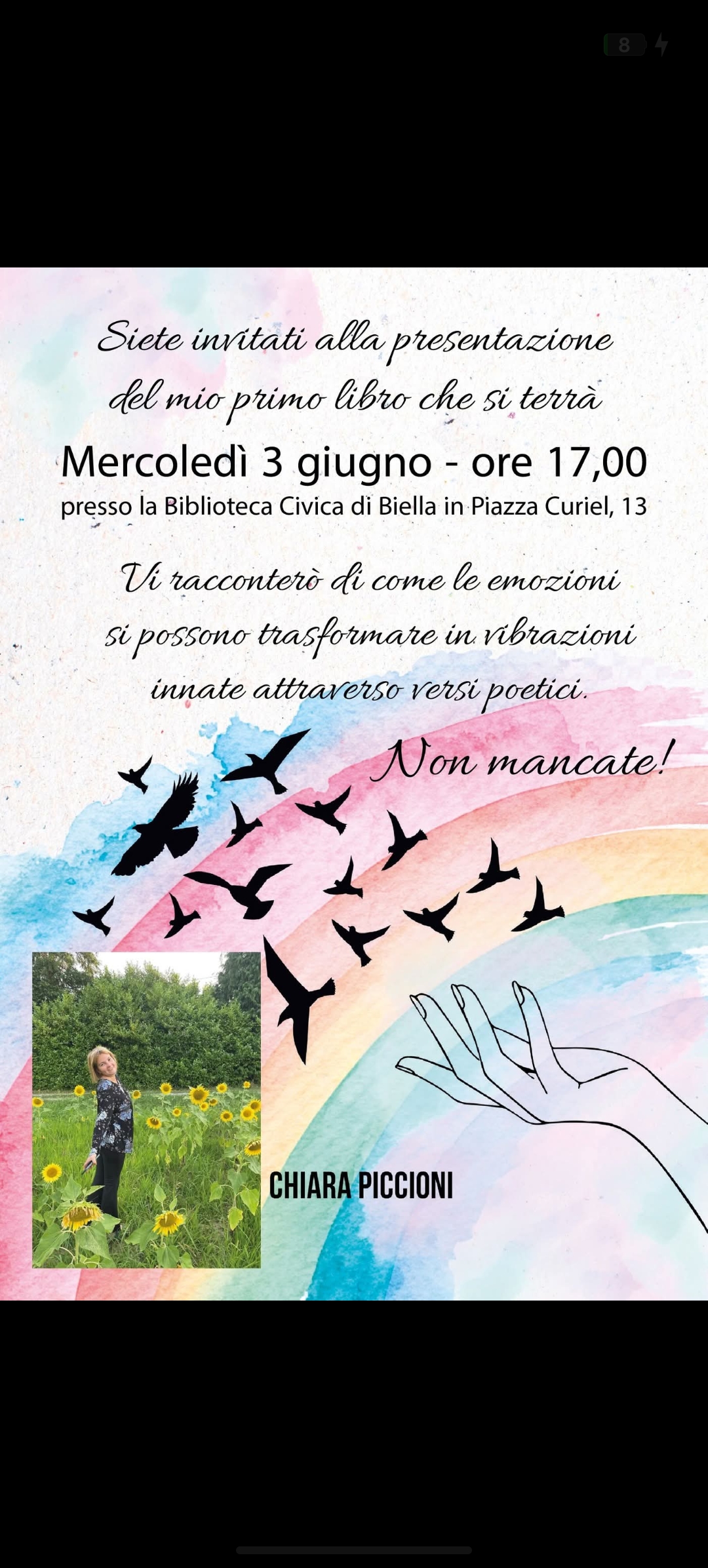 Presentazione del libro "Il destino della mia vita" di Chiara Piccioni