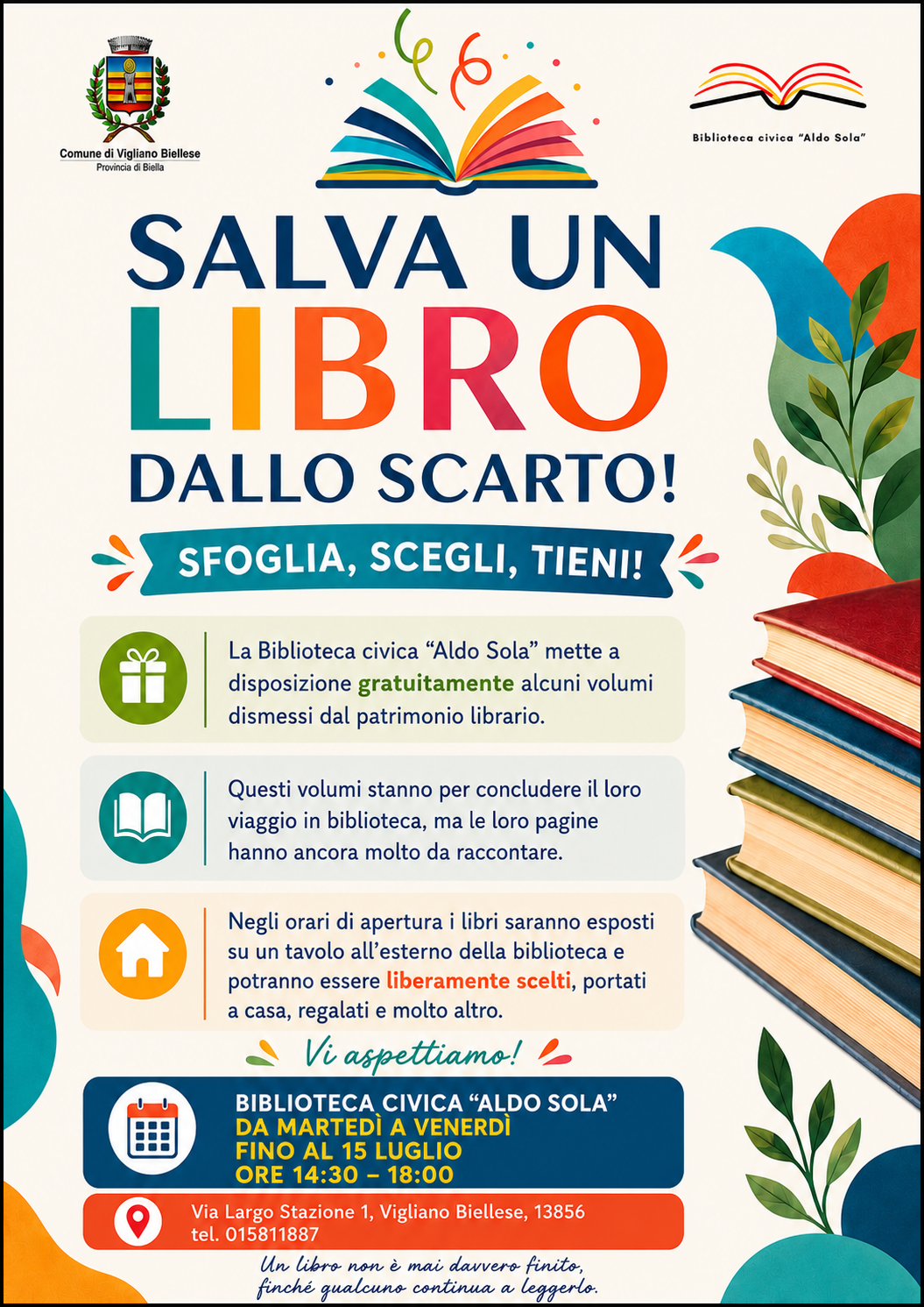 Salva un libro dallo scarto!