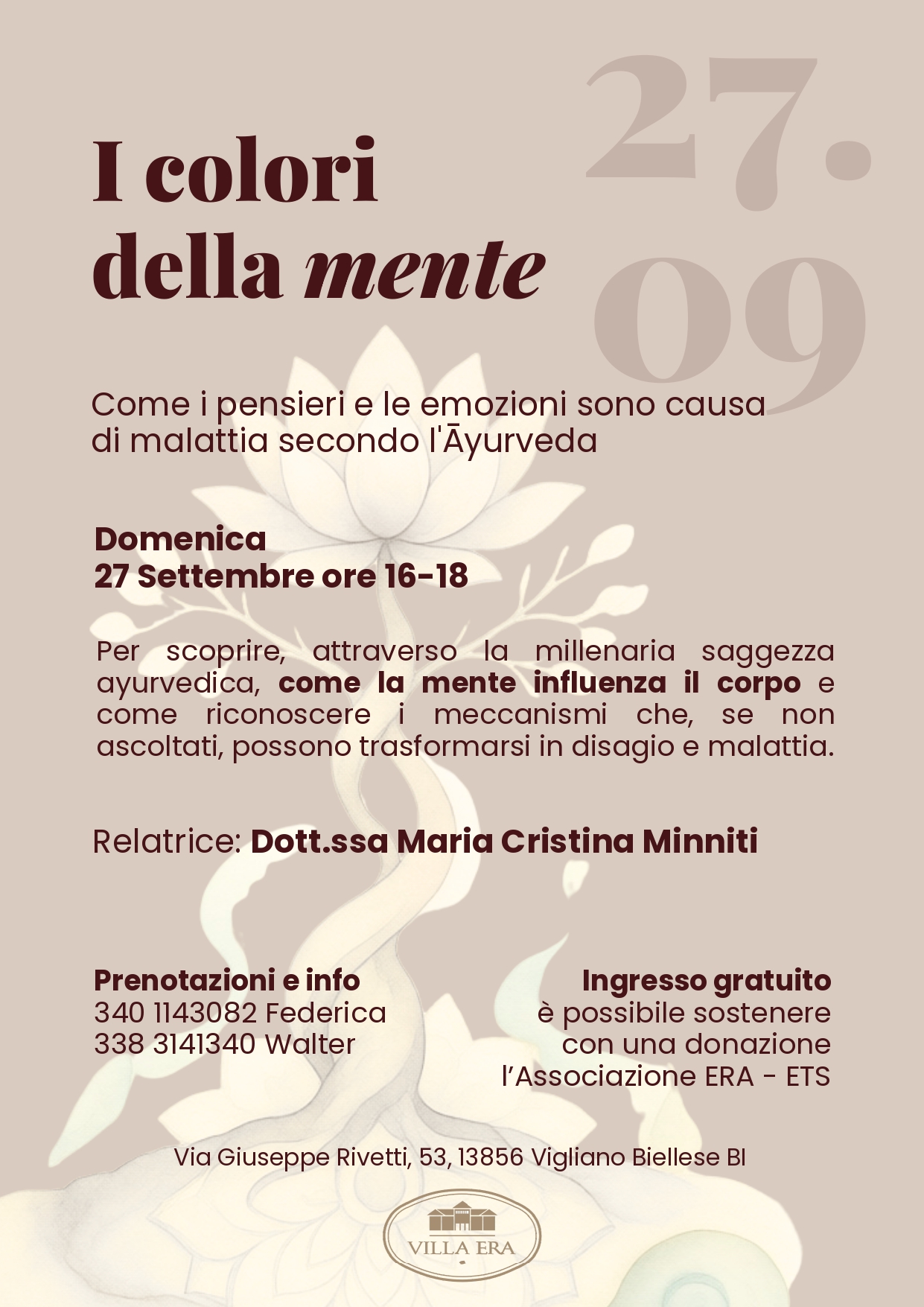Conferenza &ldquo;I colori della mente"