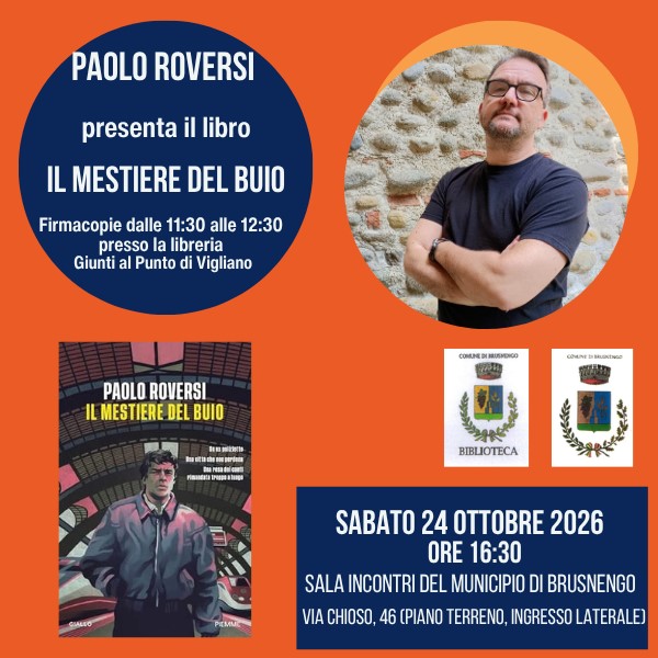 Presentazione di "Il mestiere del buio" di Paolo Roversi