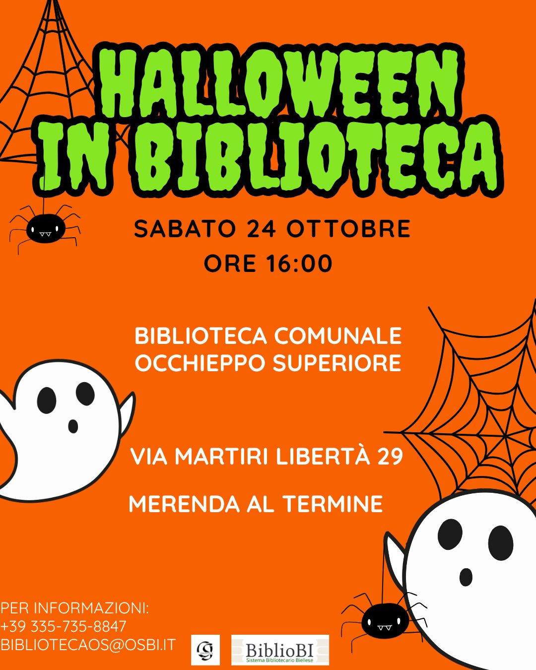 "Halloween in biblioteca"