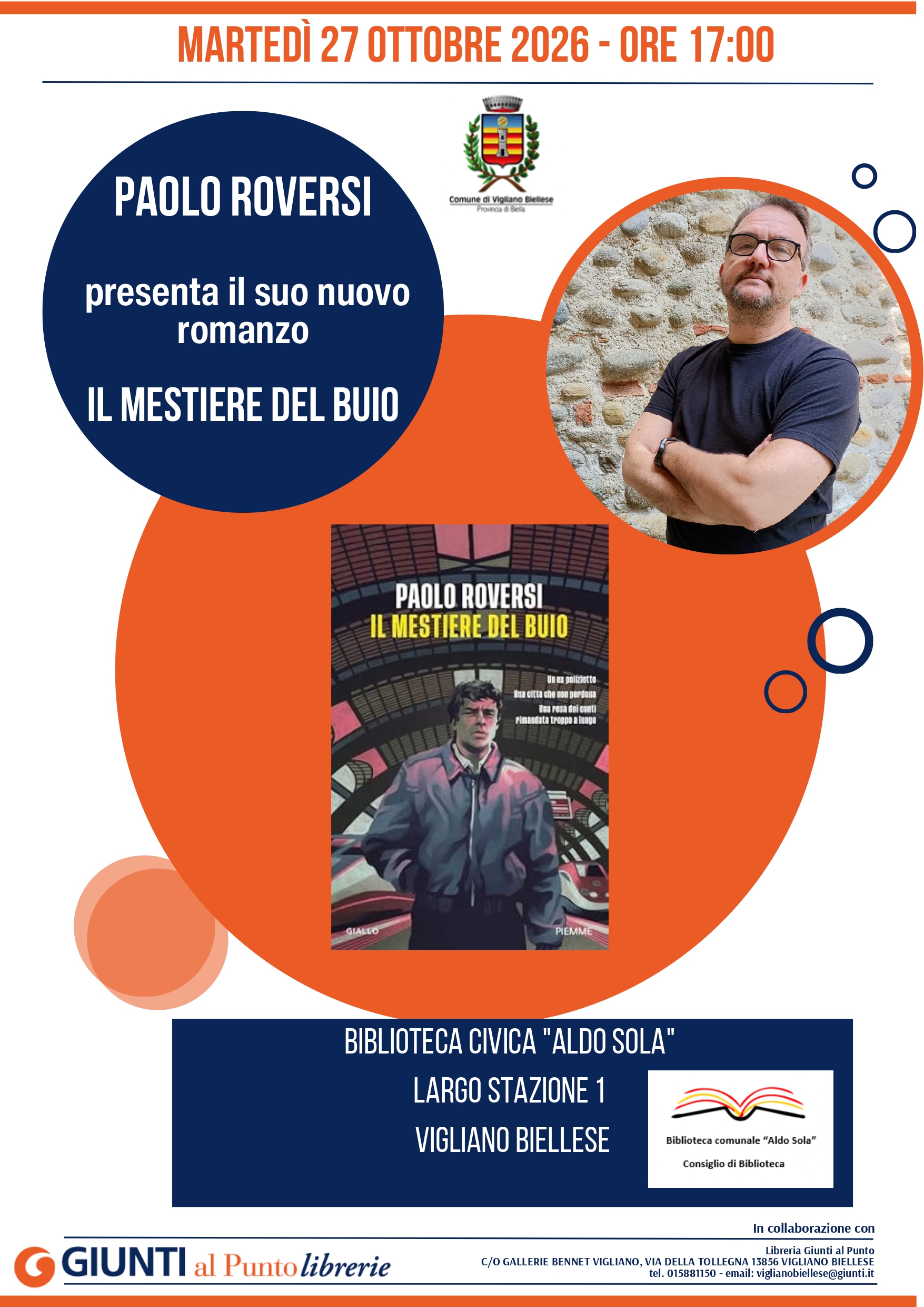 Paolo Roversi presenta il libro "Il mestiere del buio"
