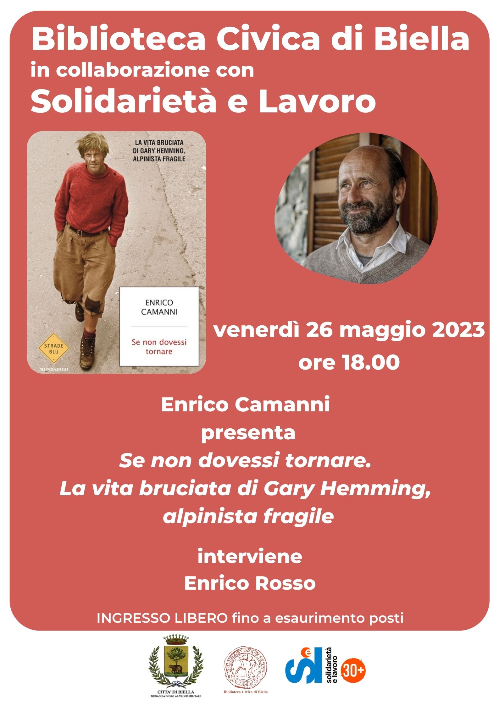 Presentazione del volume "Se non dovessi tornare" di Enrico Camanni