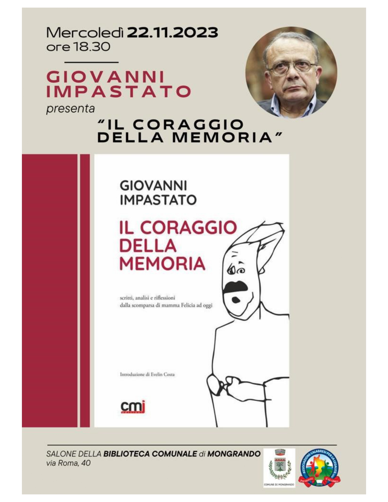 Presentazione del libro "Il coraggio della memoria" di Giovanni Impastato