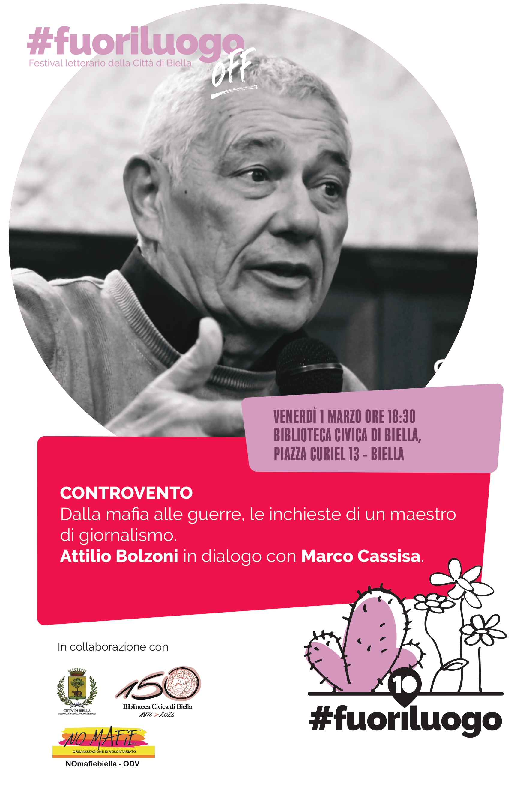 #fuoriluogo OFF - Attilio Bolzoni presenta il suo nuovo libro “Controvento. Racconti di frontiera”