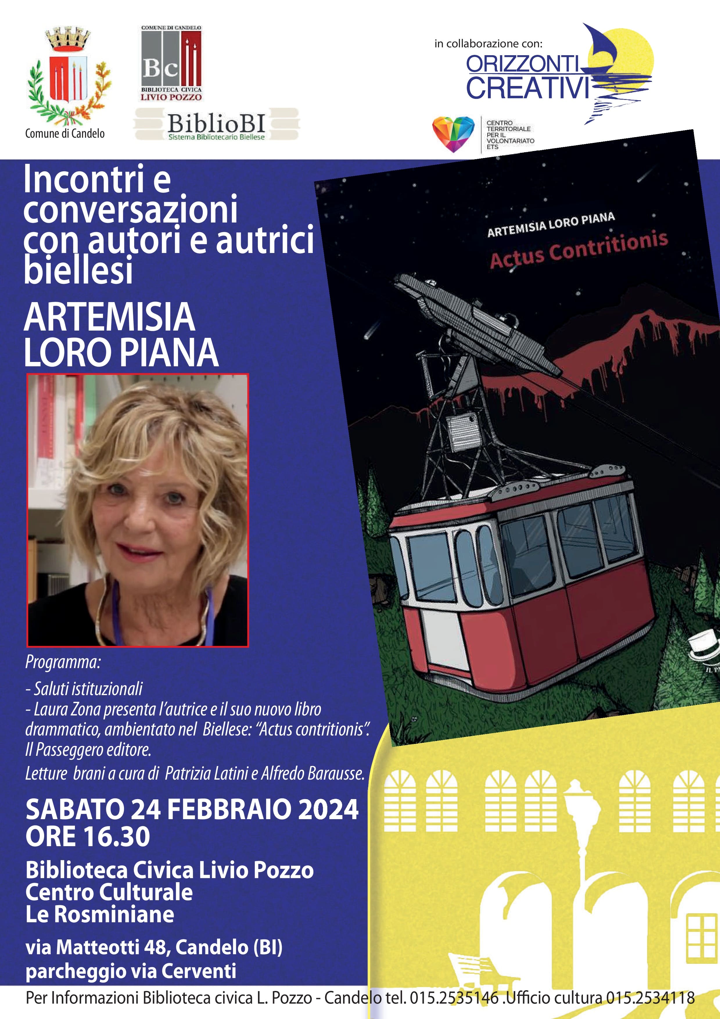 Artemisia Loro Piana presenta il libro “Actus contritionis”